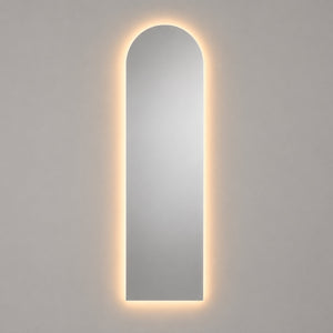 Espejo Arco Flotante Verona 60x180 Cm Luz Led encendido, vista frontal