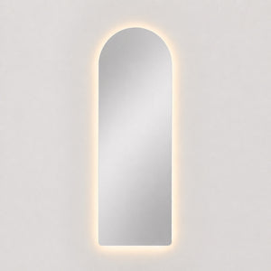 Espejo Arco Flotante Verona 50x160 Cm Luz Led encendido, vista frontal