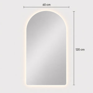 Medidas del espejo arco flotante verona: 60 cm de ancho x 120 cm de alto