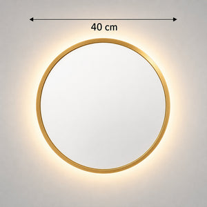 Medidas del espejo redondo con luz LED: 40 cm de diámetro