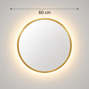 Medidas del espejo redondo con luz LED: 60 cm de diámetro