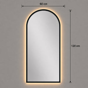 Medidas del espejo arco con luz LED: 60x120 cm