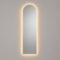 Espejo Arco Flotante Verona 60x180 Cm Luz Led encendido, vista frontal