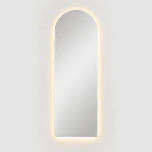 Espejo Arco Flotante Verona 45x140 Cm Luz Led encendido, vista frontal