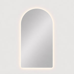 Espejo Arco Flotante Verona 60x120 Cm Luz Led encendido, vista frontal