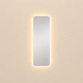 Espejo Rectangular Flotante Parma 45x140 Cm Luz Led encendido, vista frontal