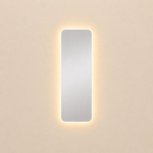 Espejo Rectangular Flotante Parma 45x140 Cm Luz Led encendido, vista frontal