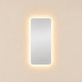 Espejo Rectangular Flotante Parma 60x120 Cm Luz Led encendido, vista frontal