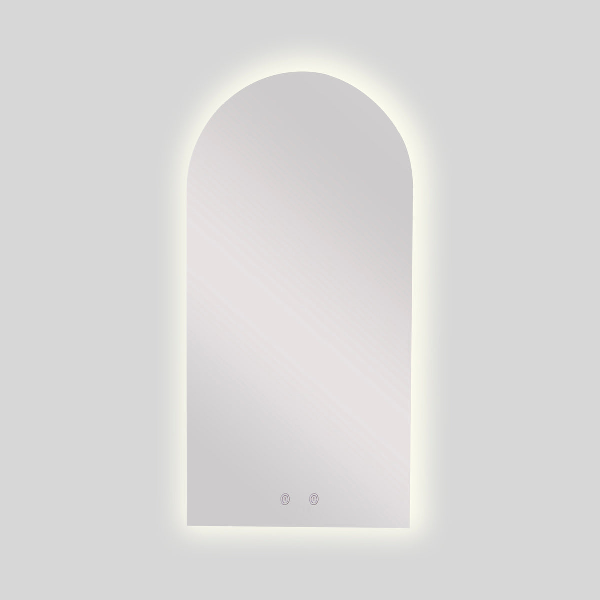 Espejo Baño Arco Atenas 40x80 Cm Con Luz Led Cálida y Antiempañante