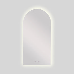 Espejo Baño Arco Atenas 40x80 Cm Con Luz Led Cálida y Antiempañante