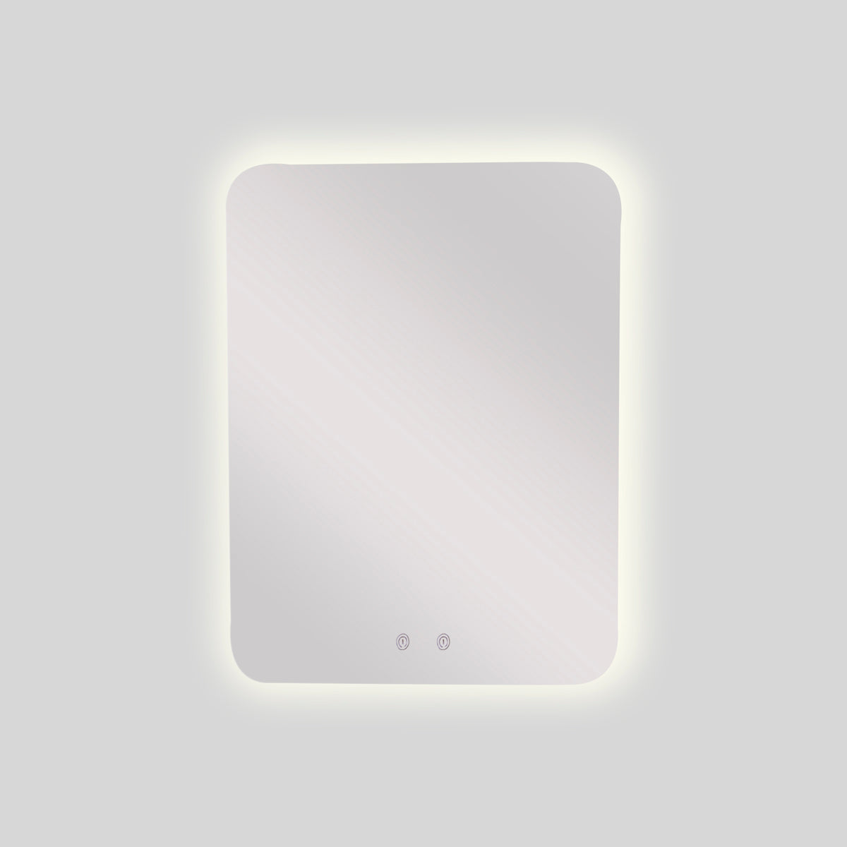 Espejo Baño Rectangular Alhambra 80x100 Cm Con Luz Led Cálida y Antiempañante